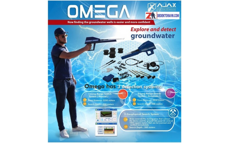 Ajax detector Omega Alan tarama ve su tespit dedektörü